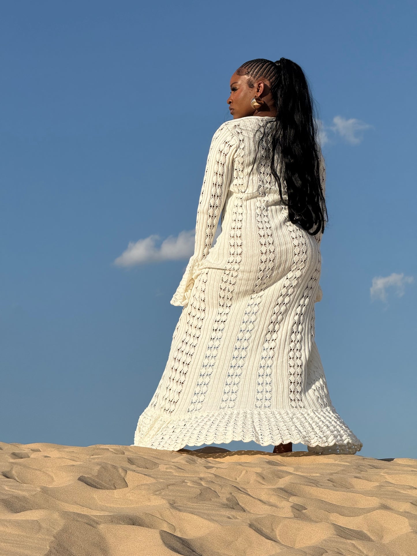Solstice Crochet Maxi Dress