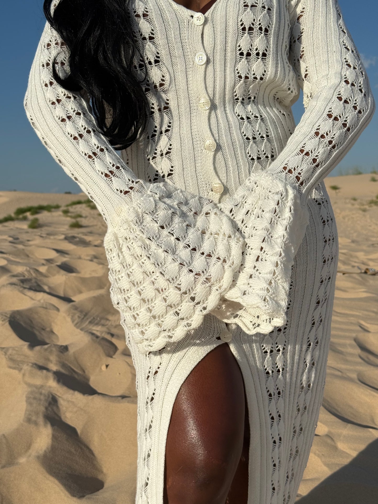 Solstice Crochet Maxi Dress