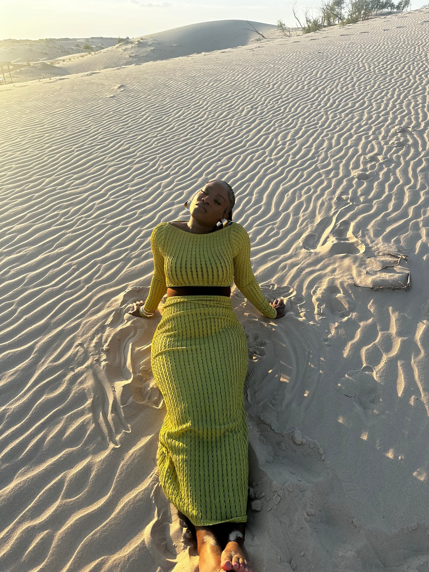 Sahara Sands Two-Piece Skirt Set